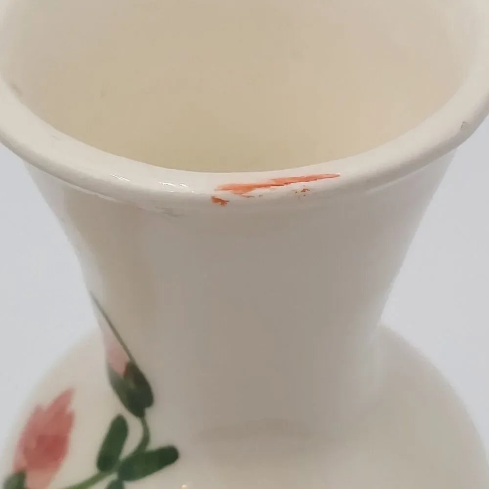 Vintage Two Bud Porcelain Vases Floral/Roses